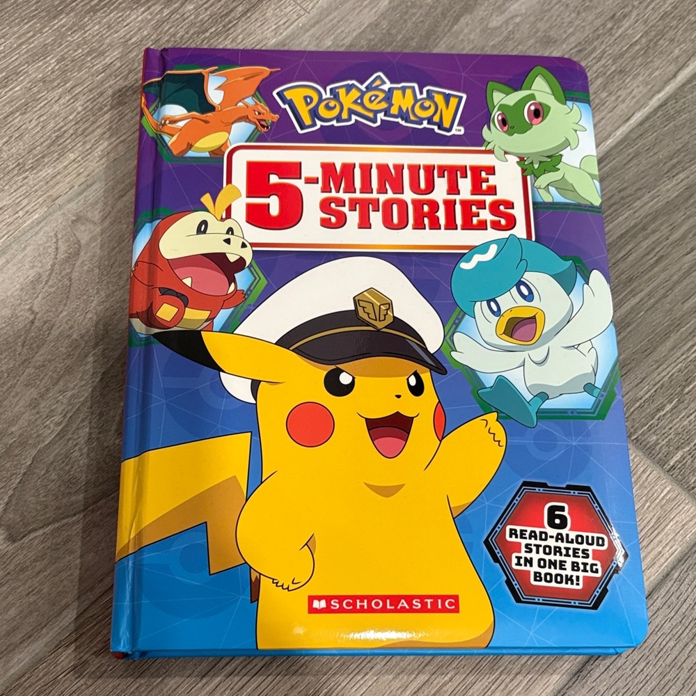 Scholastic Pokémon 5-Minute Stories Book with Vibrant Colors